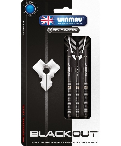 Noolemängu nooled Winmau: Smiginio strėlytės Winmau Blackout Steel Tip 26 g