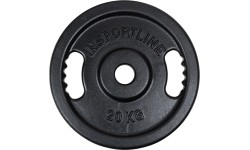 Cast Iron Olympic Weight Plate inSPORTline Castblack OL, 20kg