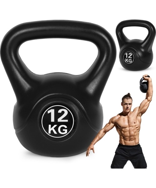Dumbbells for Aerobics ModernHOME: Kettlebell kettle 12kg pratybų hantelis kamuolys fitneso svoris ModernHome