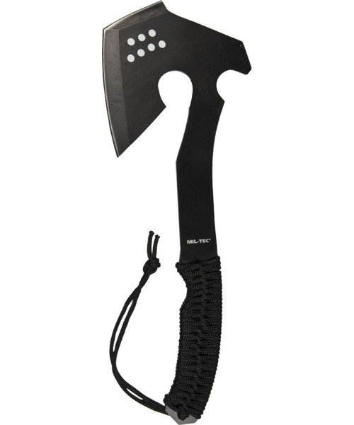 Axes MIL-TEC: BLACK PARACORD AXE WITH POUCH