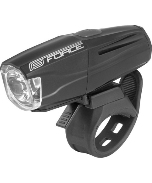 Kindad ja kiivrid : Priekinis žibintas Force Shark 500, USB, juodas