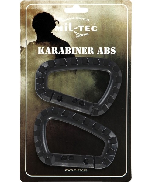 Ellujäämise tööriistad ja komplektid MIL-TEC: BLACK CARABINER ABS