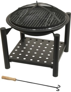 SABATINI fireplace with grill grate and lid