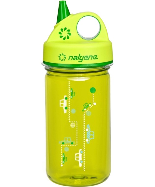 Matkapudelid ja tassid Nalgene: "Nalgene" vaikiškas buteliukas "Grip-n-Gulp