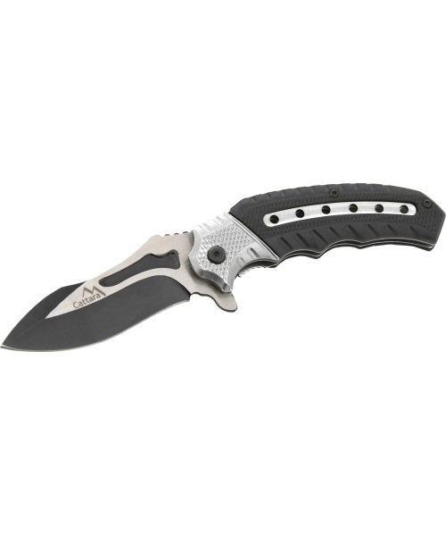 Hunting and Survival Knives Cattara: Closing knife COBRA 20cm with safety lock silver-black