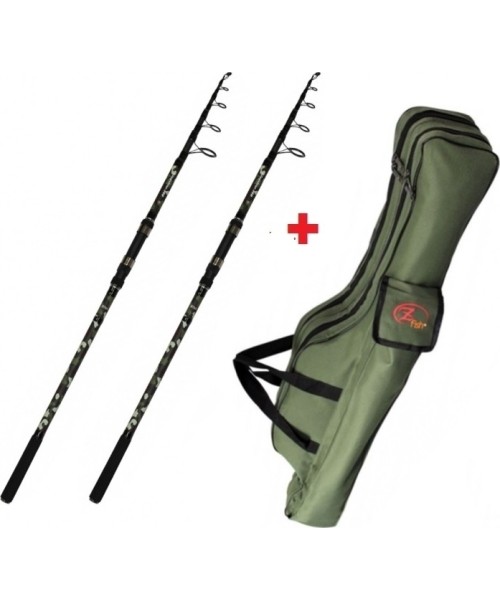 Karpkalapüügi ridvade ja kotikomplekt Zfish Combo Kingstone 3.60m, 80-150g, 2 tk