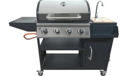 IBIZA gas grill with sink