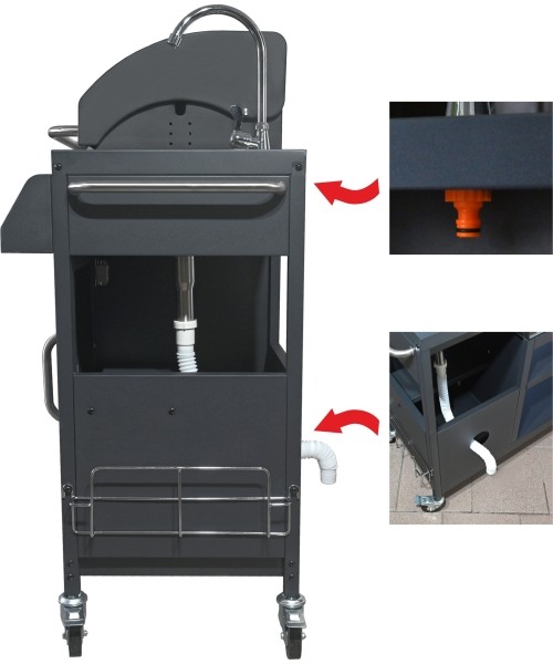 IBIZA gas grill with sink