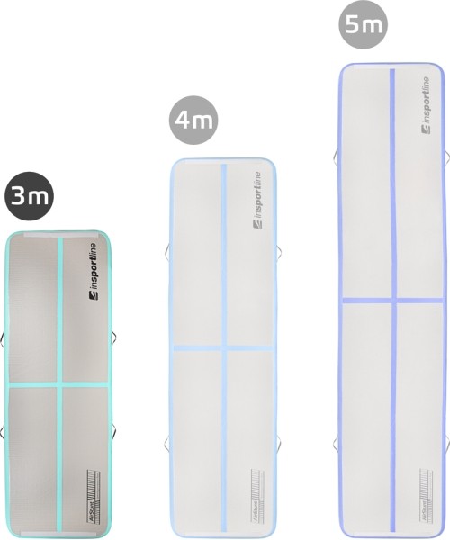 Inflatable Exercise Mat inSPORTline Airstunt 300 x 100 x 10 cm White