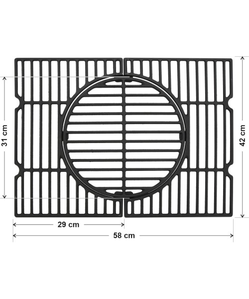 Cast iron grill grate (for grill ROYAL CLASSIC 13040)