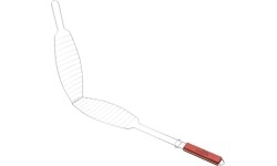 Grillrest kalale FISH 35x13 cm