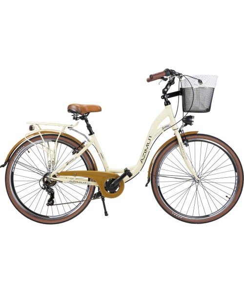 Linnarattad : Dviratis AZIMUT Sarema 28" ALU TX-7 2023 cream semi-matt