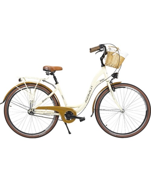 Linnarattad : Dviratis AZIMUT Sarema ALU 28" 3-speed 2023 cream semi-matt