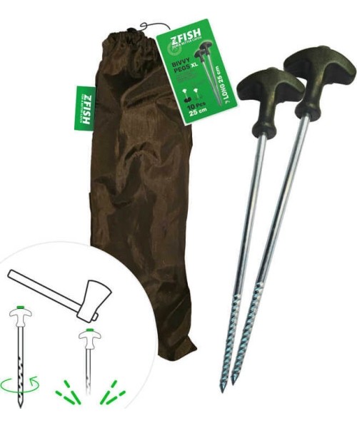 ZFISH Bivvy Peg Set 25cm/10pcs
