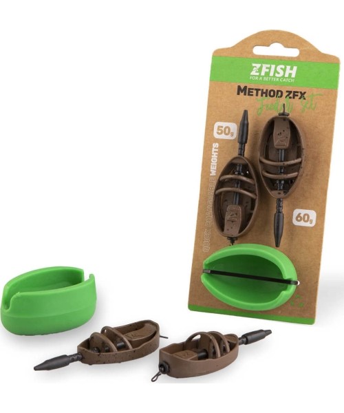 Fishing Sinkers ZFish: ZFISH Method Feederi komplekt ZFX 50,60g+Moodul