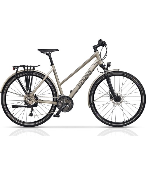 Linnarattad : CROSS LEGEND TREK 28" 27G dydis 20,5" (52cm) (šampaninė)