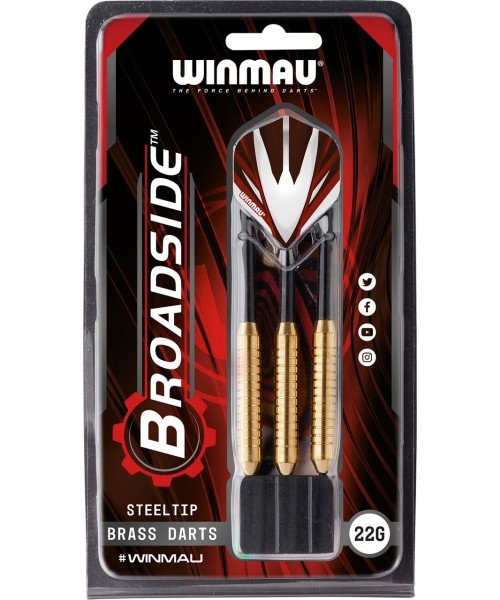 Darts Winmau: Winmau Broadside brass darts 22 gram