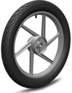 Wheel 6-spoke grey 2.75x17 left