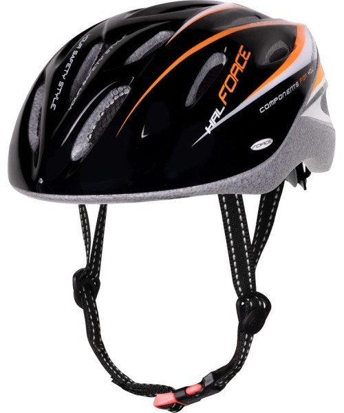 Kindad ja kiivrid : Šalmas FORCE Hal 48-54cm XS-S (juoda/oranžinė/balta)