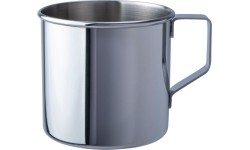 BasicNature Stainless steel mug 'Zebra'