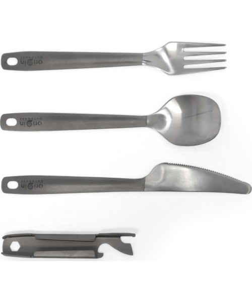 Cutlery Origin Outdoors: Origin Outdoors Vokietijos kariuomenės stalo įrankiai "Titanium
