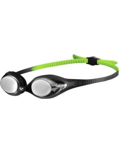 Mirror Swimming Goggles Arena Spider JR, Black