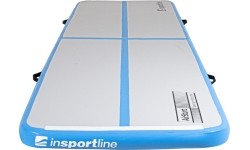 Täispuhutav võimlemismatt inSPORTline Airstunt 400 x 100 x 10 cm, valge, elektripumbaga