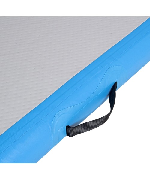 Inflatable Exercise Mat inSPORTline Airstunt 400 x 100 x 10 cm White w/ Electric Pump