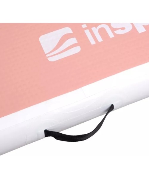 Inflatable Exercise Mat inSPORTline Airstunt 500 x 100 x 10 cm Coral Pink w/ Hand Pump