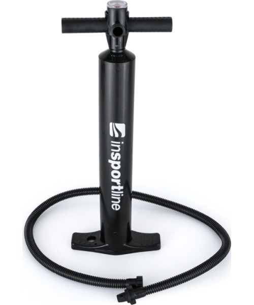 Inflatable Exercise Mat inSPORTline Airstunt 400 x 100 x 10 cm White w/ Hand Pump