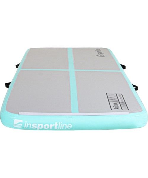 Inflatable Exercise Mat inSPORTline Airstunt 300 x 100 x 10 cm White w/ Hand Pump
