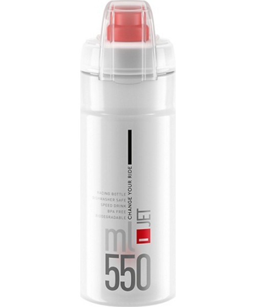 Matkapudelid ja tassid Elite: Elite Jet Plus Clear, läbipaistev/punane, 550ml