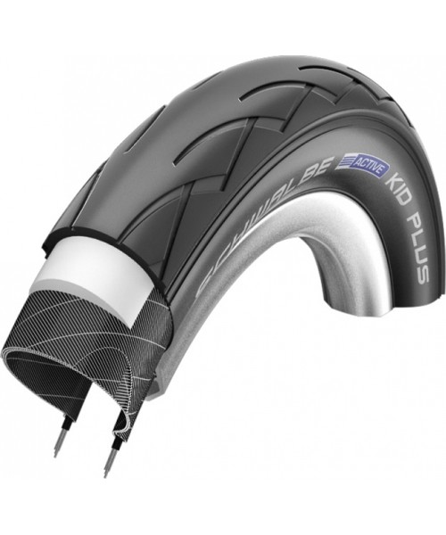 Kindad ja kiivrid : Schwalbe 12x1.75 (47-203) KID PLUS BLACK HS413