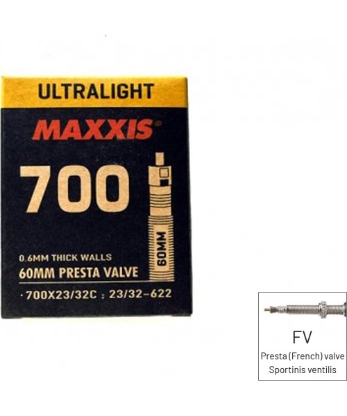 Kindad ja kiivrid : MAXXIS WELTER WEIGHT kaamera 700x23/32 GAL-FV60