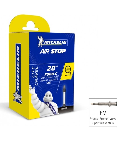 Kindad ja kiivrid : Michelin kaamera 700x25/32 (25/32-622/635) FV40 A3