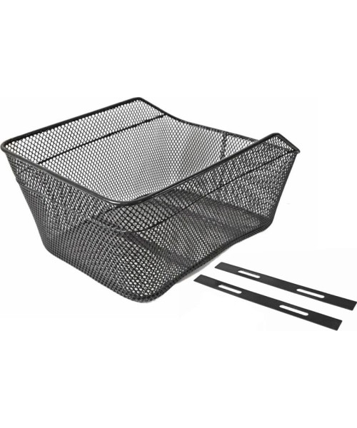 Kindad ja kiivrid : Metallist jalgratta kandekott 39x20x20/17cm (must)