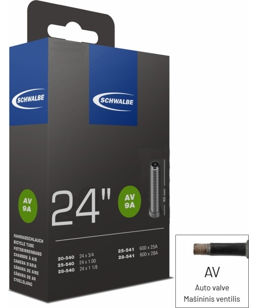 Kindad ja kiivrid : Schwalbe 24X1.00 AV9A 40MM 20/28-540 25/28-541