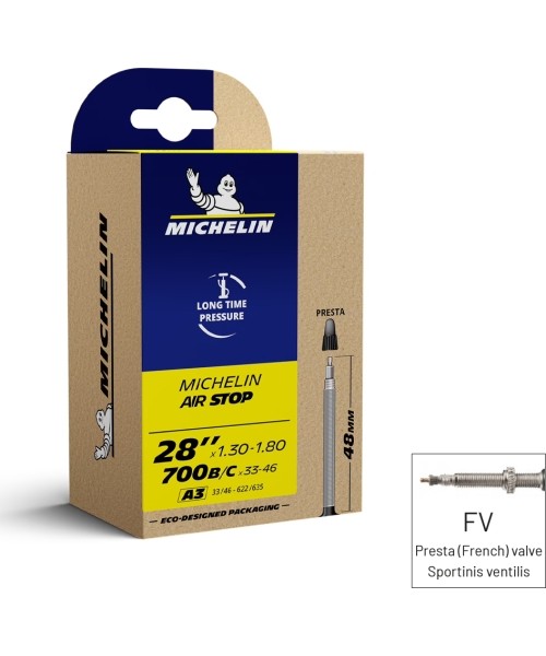 Kindad ja kiivrid : MICHELIN A3 Airstop 33/46x622/635 FV48 MICHELIN A3 Airstop 33/46x622/635 FV48