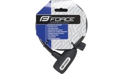 FORCE Lux cable lock, 120/8mm (black)