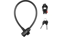 FORCE Strong lock with bracket, 60/12mm (black)