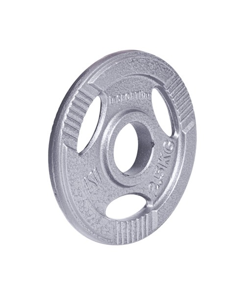 Terasest hamertonplaadid inSPORTline: Plieninis svoris olimpiniam grifui 50mm inSPORTline Hamerton 2,5kg