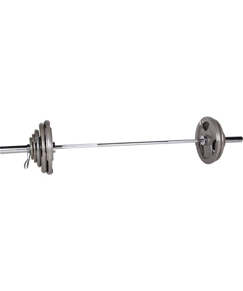 Barbells With Plates inSPORTline: Olympic Plate-Loaded Dumbbell Set inSPORTline Hamerton 182 cm/50 mm 80 kg