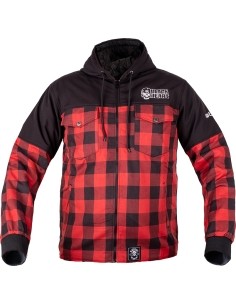 Softshell-jope W-TEC Black Heart Rozzer - Must/punane