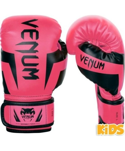 Boksikindad Venum: Venum Elite Boxing Gloves Kids - Exclusive - Fluo pink