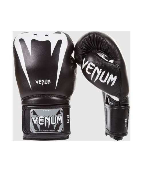 Boksikindad Venum: Venum Giant 3.0 Boxing Gloves - Nappa Leather - Black