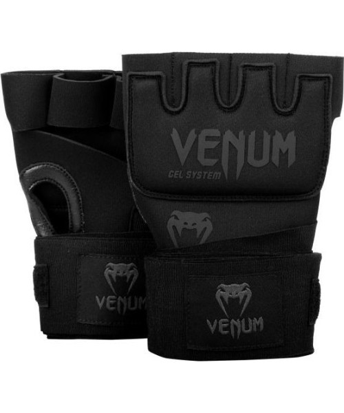 Boksi sidemed Venum: Venum Kontact Gel Glove Wraps - Black/Black