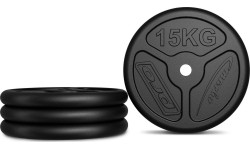 Cast Iron Weights Set Marbo, 60kg / 2x15kg + 2x10kg + 2x5kg