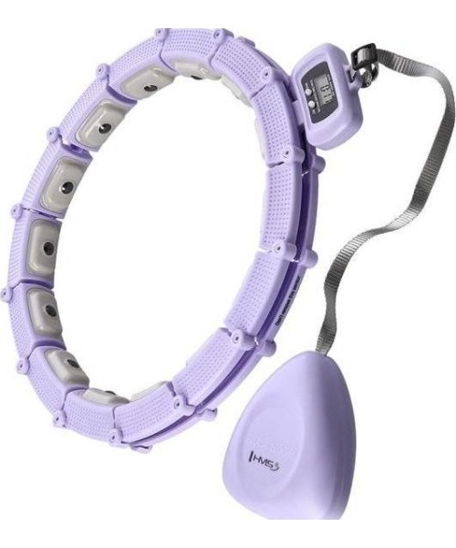 Weight Hoops HMS: HHM14 HULA HOOP VIOLET MAGNETIC WITH WEIGHT + COUNTER HMS