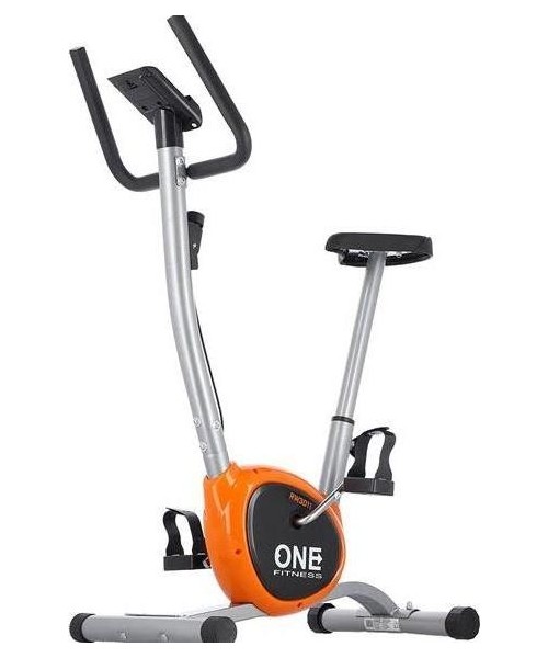 Velotrenazöörid One Fitness: Dviratis treniruoklis One Fitness RW3011, sidabro spalvos-oranžinis