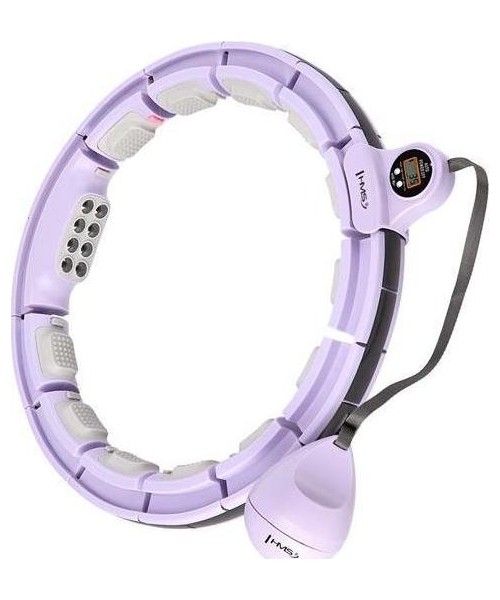Hularõngad HMS: HHM13 HULA HOOP VIOLET MAGNETIC WITH WEIGHT + COUNTER HMS